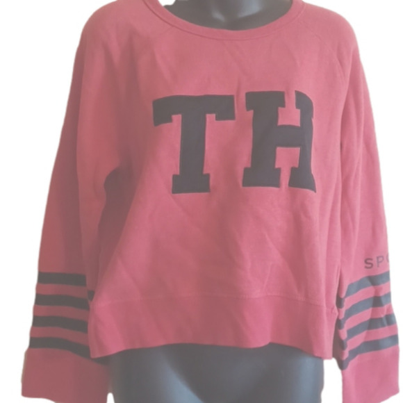 Tommy Hilfiger Size large sweatshirt.Red/black. Great used condition , no flaws. - Picture 1 of 12